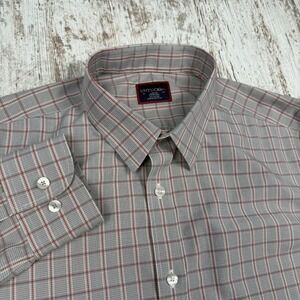 UntuckIt Shirt Mens Sz L Check Wrinkle Free Button Down Business Casual
